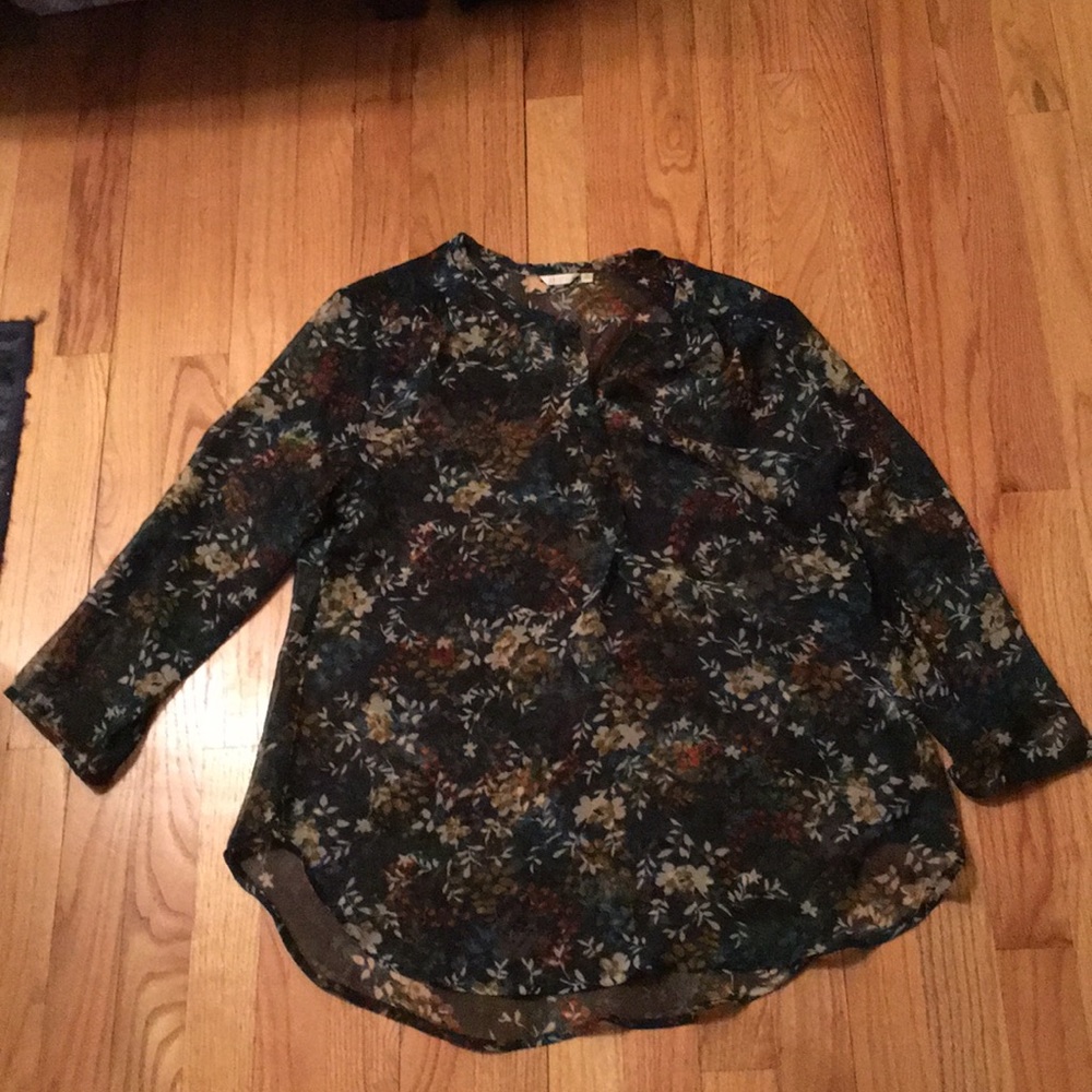 NWOT sheer tunic top